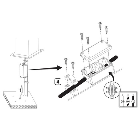 Lampa zewnetrzna GILBERT GU10 50cm
