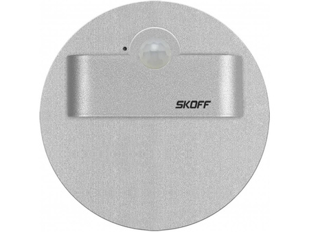 Oprawa schodowa z czujnikiem ruchu i zmierzchu Rueda Short LED PIR 120 Skoff 1W 10V DC aluminium b. zimna