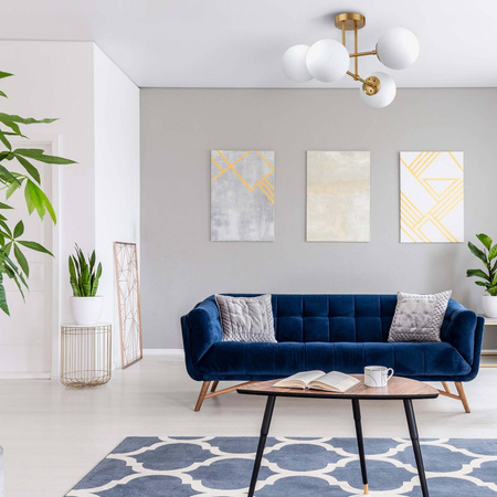 Light prestige Roma 4 wisząca złota LP-1345/4P GD