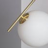 Lampa Wisząca z Metalu i Szkła Moonlight 1xE14 złota