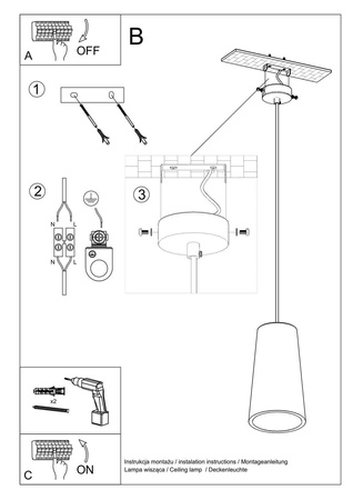 Lampa wisząca ceramiczna GULCAN