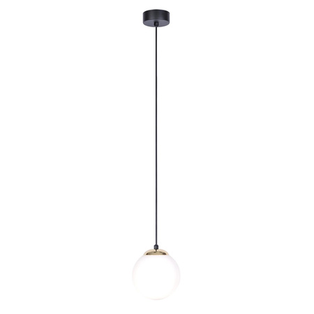 Lampa wisząca z białym matowym kloszem 14 cm K-4910 z serii ISLA