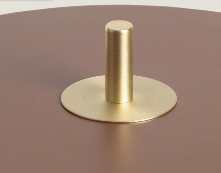 Metalowa Lampa Stołowa nocna 3,6W LED 3000K Korkor brązowa - złota