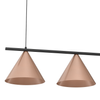 Lampa wisząca CAPITAL CZARNY-MIEDZIANY 3XGX53