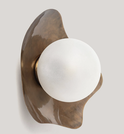 Stylowy Kinkiet z Metalu i Szkła Ishan 1xE27 złoty