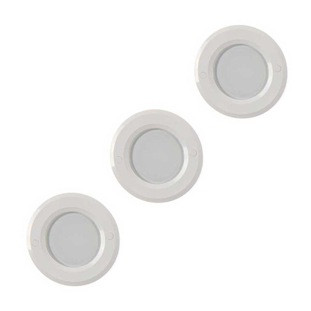 Lampki LED podszafkowe z czujnikiem ruchowym okrągłe białe 4000K