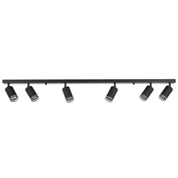 Lampa ścienno-sufitowa PARIS 6 GU10 Czarna