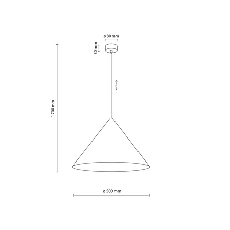 Lampa wisząca CONO Mint 1xE27 XL