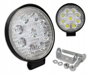 Lampa LED Robocza Okrągła 10-30V 27W 9 LED