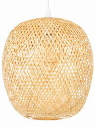 Lampa wisząca biała BOHO bambusowa 30cm TH11