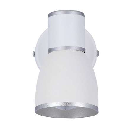 Lampa ścienna kinkiet 1xE14 biały+chrom FIDO 91-63366