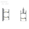 LED P22-10 Profil 1000 mm grafitowy lakierowany RAL 7016 (nr kat 862210017016)