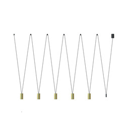 Nowodvorski Lampa wisząca czarna mosiądz MORE EYE