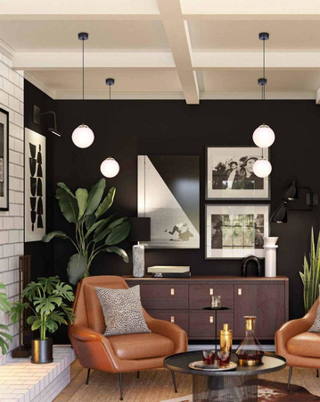 Lampa wisząca na duży gwint z mlecznym kloszem K-4911 z serii ISLA