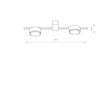 Nowodvorski Lampa sufitowa biała metalowa PILLS