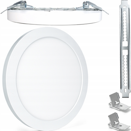 Plafon natynkowy podtynkowy okrągły Led 18W CCT zmienna barwa światła