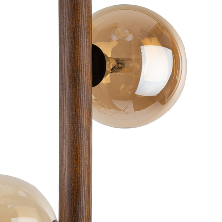 ESTERA WOOD ORZECH BURSZTYN LAMPA PODŁOGOWA 3XG9