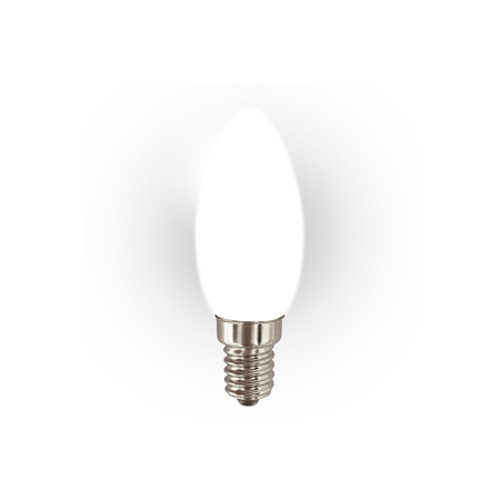 Żarówka FILAMENT LED milky C37 świeca E14 6W 540lm 4000K