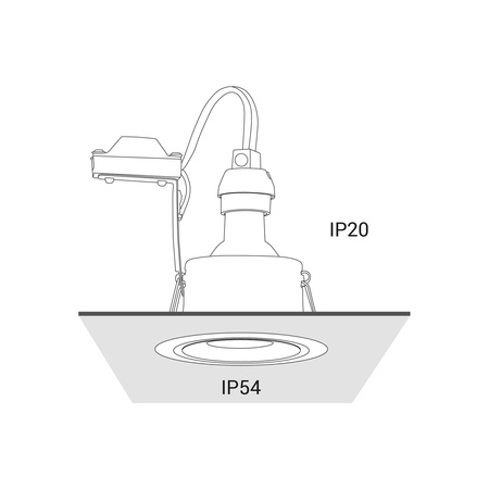 Nowodvorski Lampa punktowa podtynkowa FOXTROT 