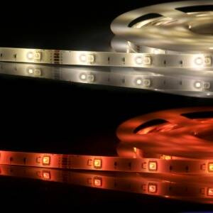 Taśma LED WiFi 5m 3000K + 6000K + RGB IP65 funkcja muyczna Tuya