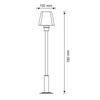 Lampa zewnętrzna stojąca GIZA 78cm  1xE27