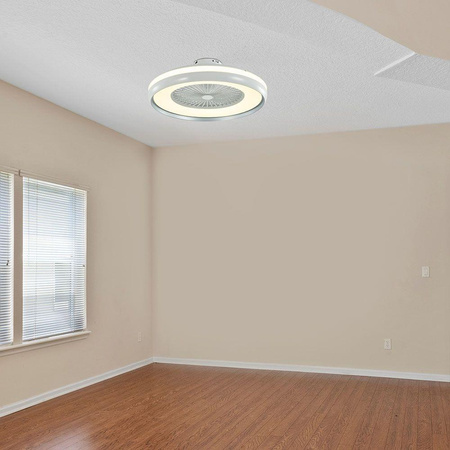 Wentylator Sufitowy V-TAC 45W LED Pilot RF CCT Szary VT-5022 3000lm