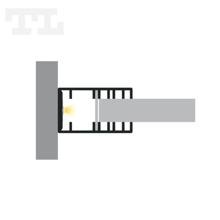 LED P10-3 Profil 1000 mm grafitowy lakierowany RAL 7016 (nr kat 86103017016)