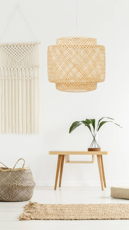 Lampa wisząca BOHO bambusowa 40cm DMT58