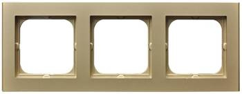 Ramka potrójna Sonata Ospel Szampański złoty