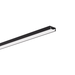 Profil aluminiowy do LED nawierzchniowy MICRO-ALU 1m Kluś czarny anodowany