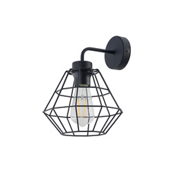 Kinkiet DIAMOND Black 1xE27