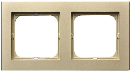 Ramka podwójna Ospel Sonata Szampański Złoty