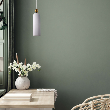 Lampa wisząca Piega 1xE14 biała złota