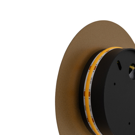 Nowodvorski Kinkiet RING LED S 7W 3000K satynowe złoto 10317