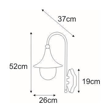 Kinkiet K-8130 CZARNY z serii BOSTON