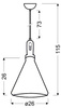 Robinson lampa wisząca 26 1X60W E27 czarno-czarny 31-10421