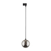 Tk Lighting TRACER BLACK GRAPHITE GLASS lampa wisząca  1xG9