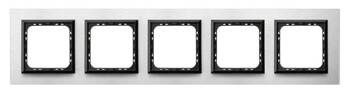 Ramka pięciokrotna Sonata Ospel Szczotkowane Aluminium IP20