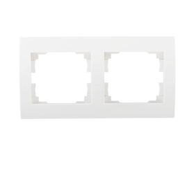 Ramka podwójna pozioma LOGI biała