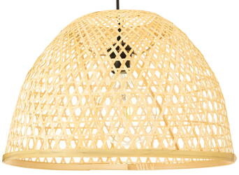Lampa wisząca czarna BOHO bambusowa 45cm BMB06