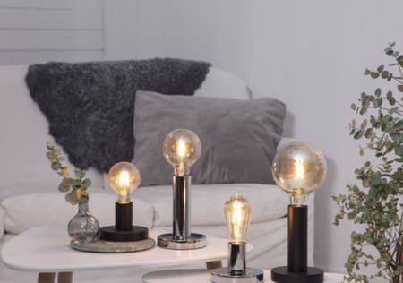 Żarówka dekoracyjna LED E27 G80 2W 2500K kula amber