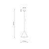 Lampa wisząca CONO Beige 1xE27 S