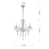 Cristallo 3 lampa wisząca LP-2940/3P