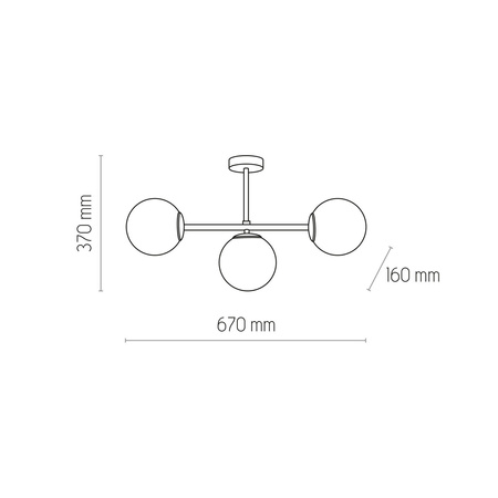 Lampa sufitowa CELESTE 3xG9
