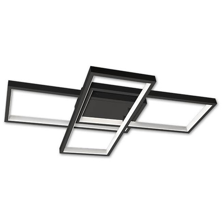Plafon lampa LED Galaxis Orion 72W 56x37x8 cm czarny + pilot
