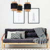 Lampa wisząca  Boho Black 3xE27 pająk