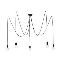 Nowodvorski Lampa wisząca czarna SPIDER