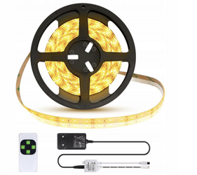 Taśma LED 18W ciepła 3000K z pilotem zestaw 5m DIM