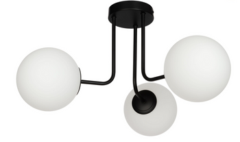 Lampa sufitowa Milano chrom 3xE14 mleczne kule