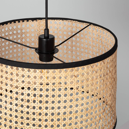 Naturalna lampa wisząca E27 Boho Huela